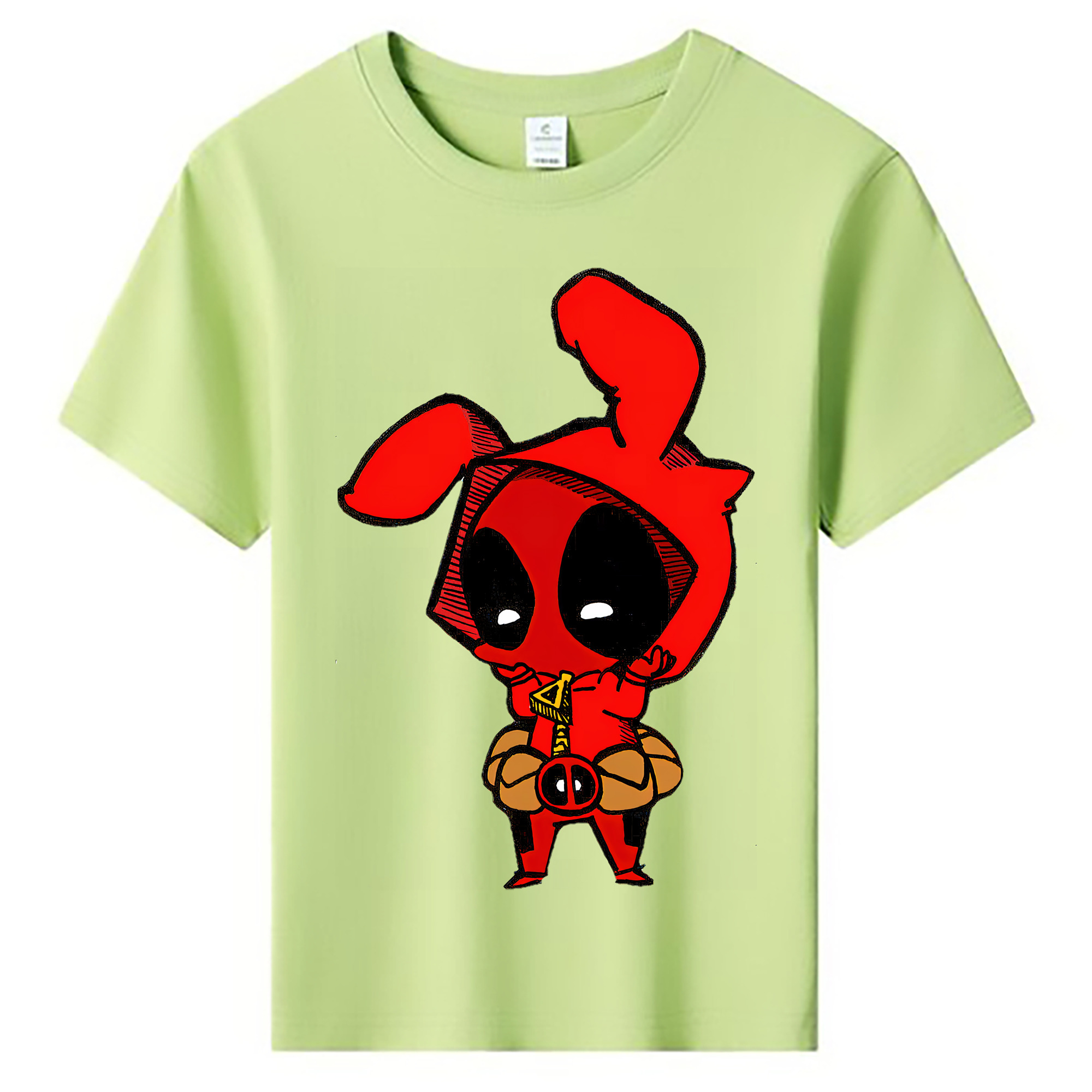 （画像用） Deadpool デッドプール 綿100％キッズTシャツ（フロントプリント）